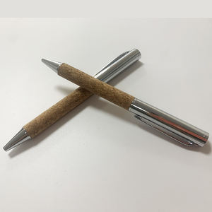 하이 퀄리티 친환경 재활용 코르크 + 금속 볼펜 사용자 정의 로고 천연 코르크 트위스트 금속 볼펜 - Product Image 4