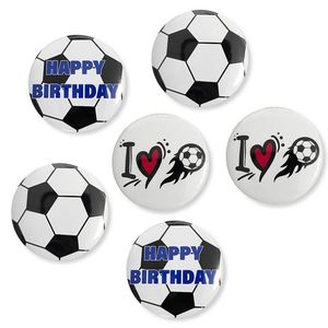 Sport <b>Football</b> Brooch Button <b>Pin</b> <b>Badge</b> Happy Birthday Party Decoration <b>Pins</b> for Kids Children Men Women Teenagers - Product Image 3