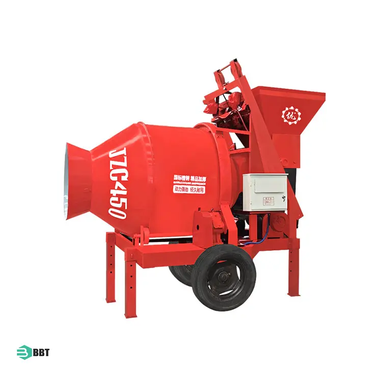 Bouw Gereedschap Beton Mixer Machine Trilblokken Mixer Elektrische Betonmixer Voor Prijs