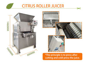 Jus de pamplemousse Presse-agrumes à orange commerciale Extracteur de jus à mastication lente Peeling automatique Presse-agrumes industriel - Product Image 5