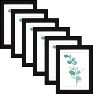 Picture Frames Black Display Pictures Frame Table Top Or Wall Hanging Wood Photo Frames