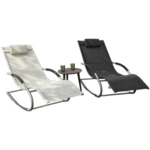 Silla de salón de gravedad cero, silla de césped plegable, silla de Patio reclinable ajustable con almohada y mesa auxiliar, adecuada para Patio de piscina - Product Image 2