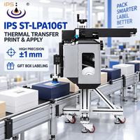 IPS ST-LPA106T Imprimante d'étiquettes à transfert thermique haute précision ±1mm, applicateur d'étiquettes, boîte cadeau