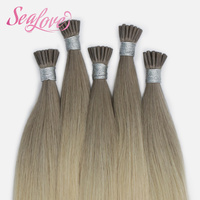 Extensions de cheveux I-Tip 100% Remy sans dommages, pointes en kératine, cheveux humains, sans nœuds, vente en gros, extensions I-Tip vierges