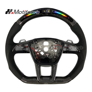 Volante Deportivo Personalizado de Fibra de Carbono con Pantalla LED de RPM para Audi A6 A7 A8 S6 S7 S8 RS6 RS7 Sportback Avant 2019-2026 - Product Image 1