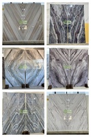Panel de Pared Decorativo Interior de PVC con Diseño de Mármol, Impermeable, Resistente al Fuego, con Recubrimiento UV, 1220*2440mm 4x8, Impresión 3D Personalizada