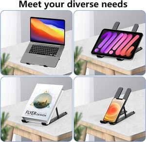 Máy Tính Xách Tay Đứng Có Thể Điều Chỉnh ABS + Silicone Có Thể Gập Lại Máy Tính Xách Tay Núi Thông gió Làm Mát Máy Tính Đứng - Product Image 6