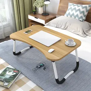 Escritorio plegable de madera para ordenador, dormitorio de estudiantes, escritorio de cama, mesa plegable, mesa multifunción para ordenador portátil, muebles de dormitorio de moda