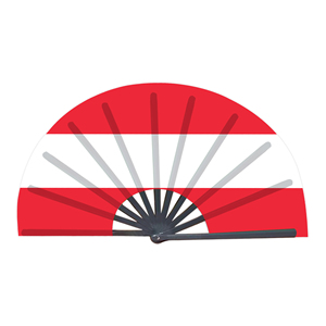 Abanicos Plegables de Bambú con la Bandera de Austria al por Mayor, Abanico de Mano para Carnaval, Boda, Festival, Fiesta, Agencia de Viajes - Product Image 1