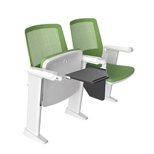 كرسي مسرح فردي حديث للمنزل أو الفندق، قابل للطي والتحريك، أثاث قاعة المحاضرات، كراسي سينما قماشية - Product Image 1