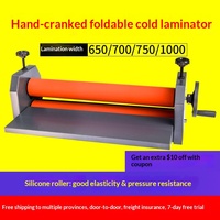 Petit laminateur manuel à froid de 24 pouces, machine à laminer à manivelle pour studio photo, modèle 650 mm