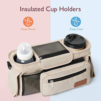 Sac organisateur universel pour poussette, nouveau design, grande capacité, sac organisateur pour couches de bébé