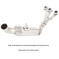 Silencieux d'échappement 60 mm pour moto, système d'échappement modifié, silencieux avant et tube de liaison intermédiaire pour FZ-09 MT-09 2014-2020