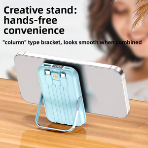 Batería Externa Ultra Delgada Mini de 5000mAh/10000mAh con Carga Rápida, Portátil, Tamaño de Bolsillo, Tipo C PD 20W, Pantalla LED, Cordón <span class=keywords><strong>y</strong></span> Llavero, Ideal para Regalo - Product Image 4