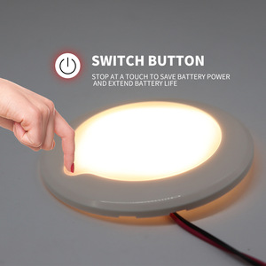 Rv <b>Yacht</b> 150mm Round Led Light 4.5W Warm 3000-3300K Touch Control Retrofit Ceiling Lamp For Interior Use - Product Image 2