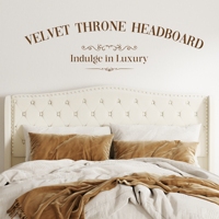 Cadre de lit double confortable et moelleux en velours beige de performance pour hôtel de luxe, idéal pour un projet de chambre parentale moderne