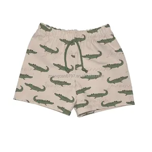 Wholesale Boy Shorts Kids Polyester Pulling The Waist Bloomies Crocodile Print Sports Pants For Babies