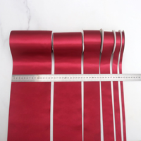 Ruban de satin épaissi et renforcé pour fleurs, gâteaux, nœuds, boîtes cadeaux, sacs, bordures décoratives, sangles et rubans colorés