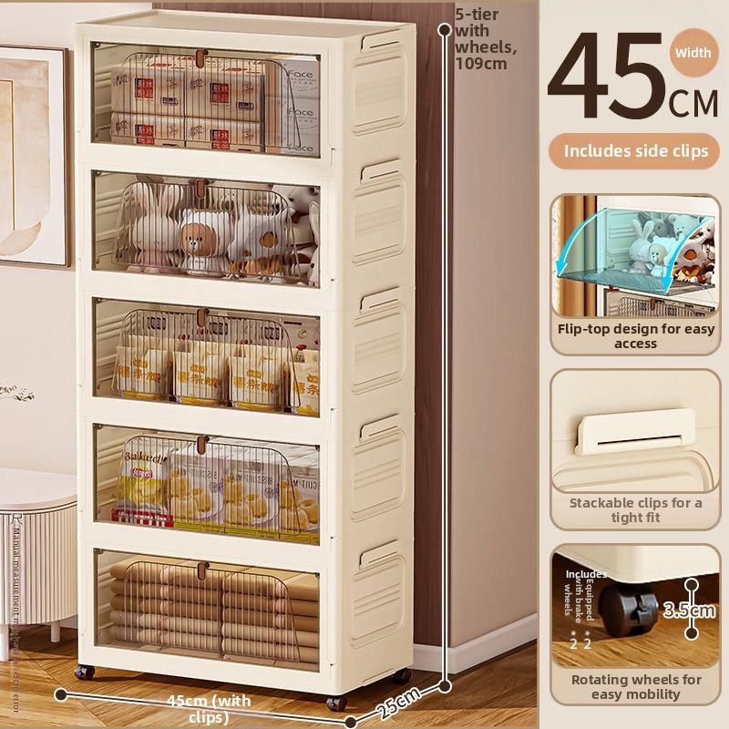 45mm width (dark brown handle) cream + transparent gray