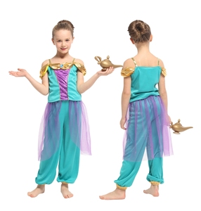 Costume da Principessa Araba Magica Blu Cielo per Bambine, per Feste di Halloween e Cosplay Ispirato a Film e Serie TV - Product Image 1