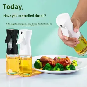 Glass <strong>Oil</strong> <strong>Spray</strong> Bottle with Press to <strong>Spray</strong> for Kitchen &amp; Home Use BBQ <strong>Cooking</strong> Atomizing &amp; Fat-Reducing - Product Image 1