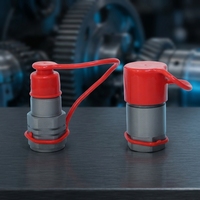 Couplages hydrauliques à déconnexion rapide 1/4G FFH 50MPA à face plate pour chargeuse compacte, soudage bout à bout à chaud ISO 16028
