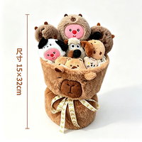 Couette en coton PP super douce, cadeaux créatifs pour la remise des diplômes, Thanksgiving, la Saint-Valentin, jouets en peluche Capybara