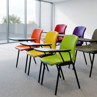 Chaise de conférence scolaire en plastique moderne, empilable, taille standard, pour salle de classe, vente chaude, fabricant, mobilier d'étude économique