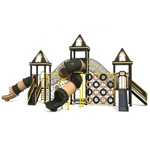 Structure de jeu avec toboggan pour projet de rénovation de parc municipal certifiée CE - Product Image 5