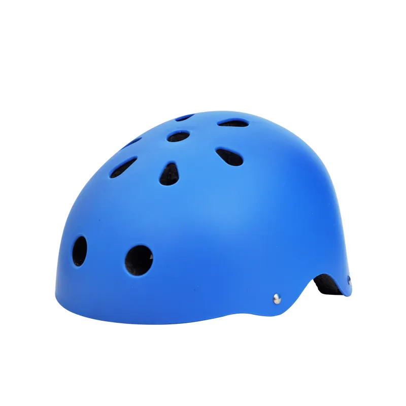 Einfaches Design Hochwertige Pflaumen blüte Blau Skating Schuhe Helm Set