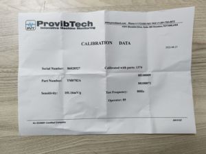 Provibtech Accelerometer Vibration Tm0782a - Product Image 6