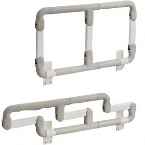 Barrière de lit pliable réglable en hauteur pour personnes âgées, femmes enceintes, bébés – Aide anti-chute pour la sécurité au chevet, dispositif anti-pincement - Product Image 1