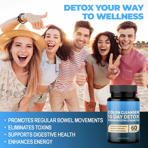 Cápsulas Limpiadoras y Desintoxicantes <span class=keywords><strong>Intestinales</strong></span> VitaHall OEM/ODM de Marca Privada para Adultos, Soporte para la Salud Intestinal - Product Image 3