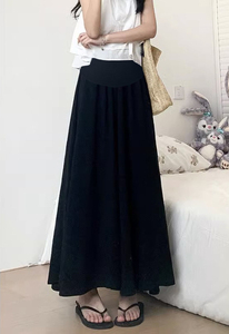 <span class=keywords><strong>Gonne</strong></span> estive a pieghe in gravidanza gonna <span class=keywords><strong>premaman</strong></span> di grandi dimensioni con fascia in vita regolabile - Product Image 3