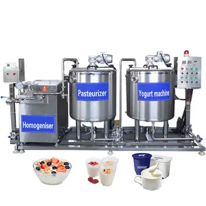 Linha profissional de processo de produção de yogurte, máquina de maquiagem de queijo de cabra quente para comercial