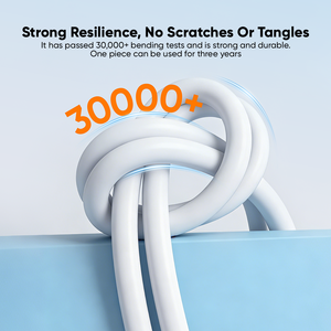 Cable de Datos <span class=keywords><strong>VIDVIE</strong></span> de Silicona Líquida de 1m, USB <span class=keywords><strong>Tipo</strong></span> <span class=keywords><strong>C</strong></span>, Carga Rápida, Alta Velocidad, Color Blanco, para iPhone - Product Image 4