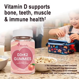 Gummies de <span class=keywords><strong>Vitamine</strong></span> D3 K2 et Calcium à Faible Teneur en Sucre – Soutien pour des Os et des Articulations Saines - Product Image 4