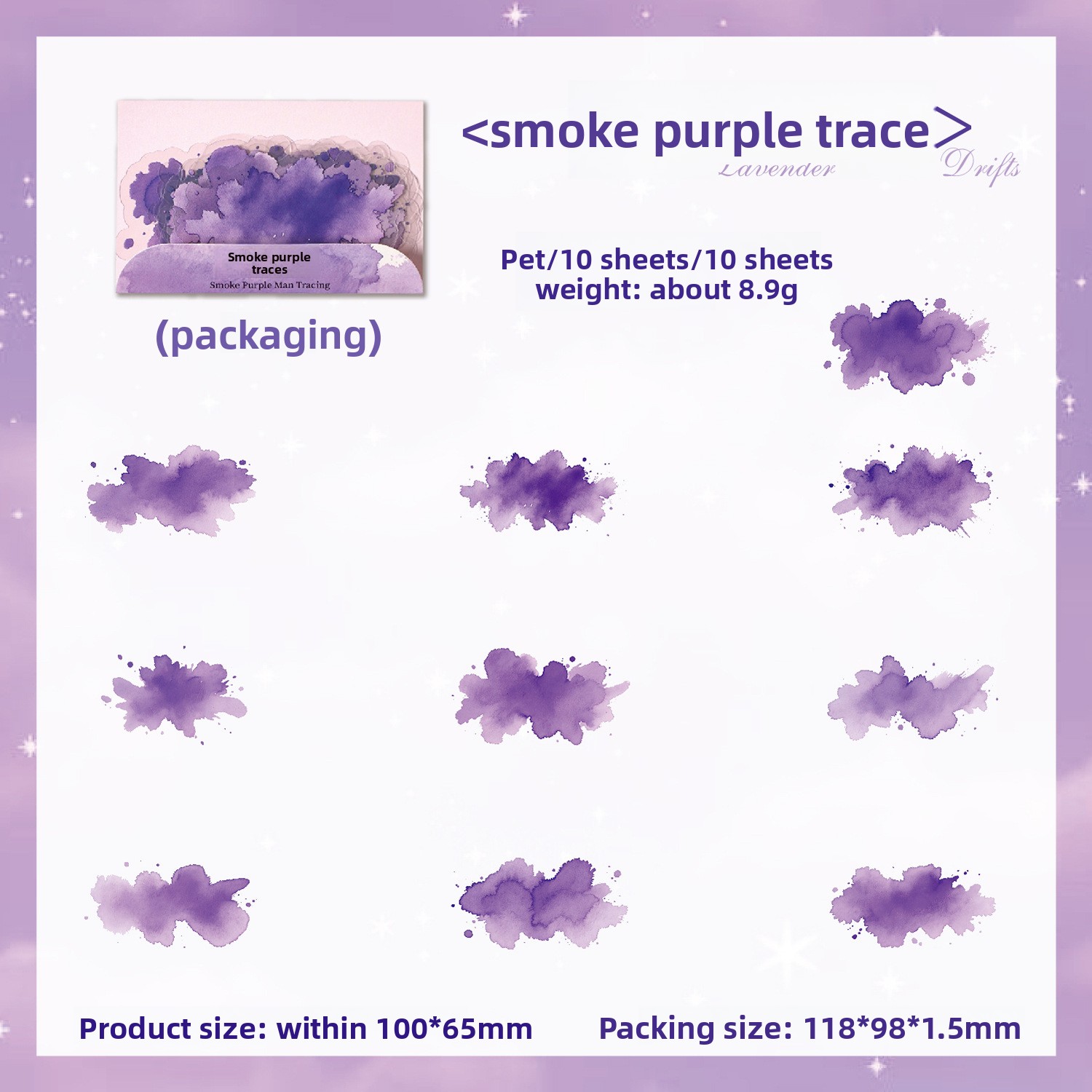 D Deriva viola fumoso