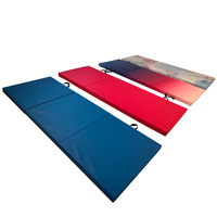 Tapis de Gymnastique Pliant de 5cm d'Epaisseur en Toile PU Mousse PVC de 3m de Longueur pour la Danse Pratique Fitness Yoga Sit-ups Somersault Entraînement