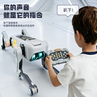 Nouveau chien robot intelligent IA, jouet éducatif intelligent, contrôle par application, commande vocale, téléphone portable en plastique, télécommande, programmation