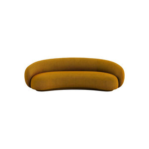 Design italien courbe Julep Sofa Chaise Longue Sofa crème velours Salon Meubles de maison - Product Image 1