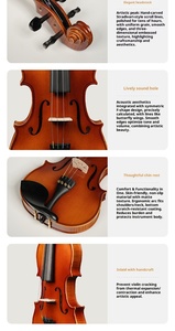 ไวโอล่า OVP301E ยี่ห้อ Phoenix ทำจากไม้เนื้อแข็ง งานแฮนด์เมดสำหรับนักเรียน หน้าไม้สปรูซ คันชักไม้บราซิล ผลิตด้วยมือสำหรับผู้เริ่มต้น - Product Image 6