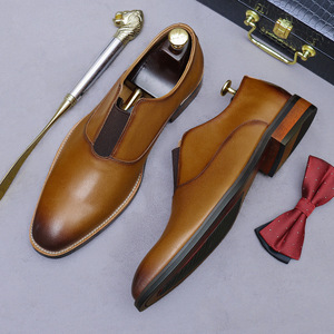 Zapatos Oxford de Cuero Genuino para Hombre, Formales y Casuales, de Alta Calidad, Antideslizantes, Antiolor, con Cordones, los Más Vendidos - Product Image 1