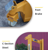 Vente d'usine de chariot élévateur à fourche gerbeur semi-électrique 1 tonne crics gerbeur automatique à chargement automatique avec moteur