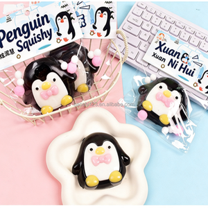 9cm TPR Cartoon Penguin <b>Squishy</b> Blind Box Slow Rising Stress Relief Fidget Toy With Mud Feeling Toy Solid No Liquid No Gel - Product Image 3