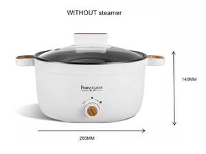 4 Liter High Quality <strong>Electric</strong> Skillets Non-stick Multi-Functional Cooker <strong>Electric</strong> Pot Hot Pot <strong>Cooking</strong> <strong>Pan</strong> With Steamer - Product Image 3