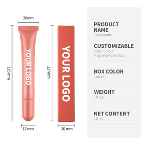 Bálsamo Labial con Color y Acabado Brillante, en Tubo Suave, Hidratante, Sin Logotipo, Marca Privada - Product Image 6