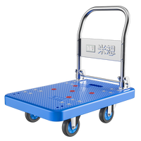 Chariot à plateforme pliable multifonction à quatre roues, capacité de 350 kg, OEM, portable, robuste