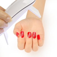 Autocollants de vernis à ongles en gel semi-durci UV personnalisés rouges, fournisseur d'usine Huizi
