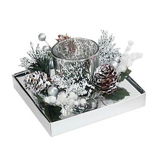 Silver Colour Glass Candle for <b>Party</b> Tableware & <b>Table</b> <b>Decorations</b> - Product Image 1